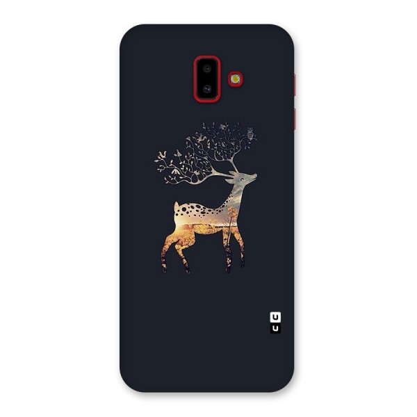 Black Deer Back Case for Galaxy J6 Plus