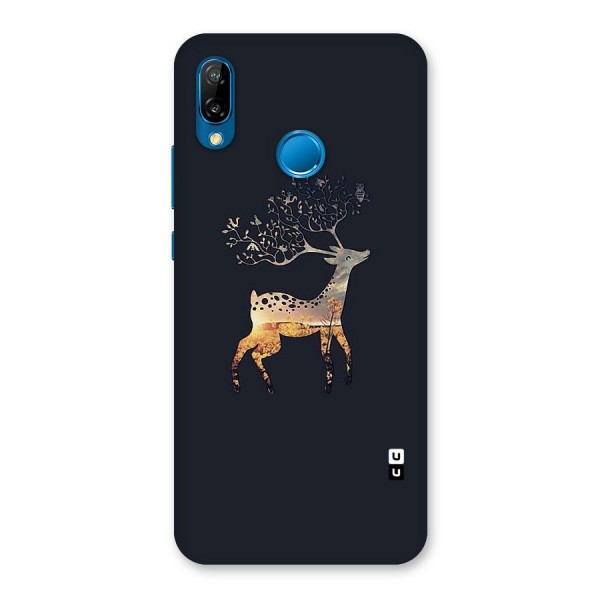 Black Deer Back Case for Huawei P20 Lite