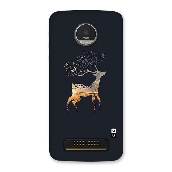 Black Deer Back Case for Moto Z Play