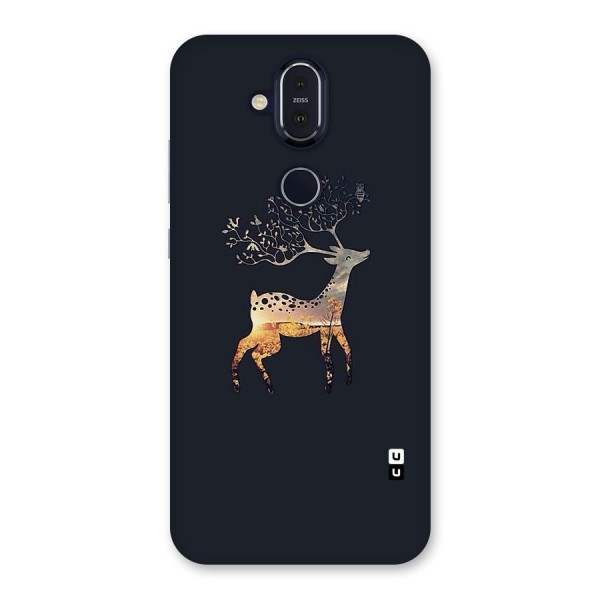 Black Deer Back Case for Nokia 8.1