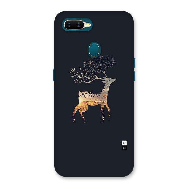 Black Deer Back Case for Oppo A12