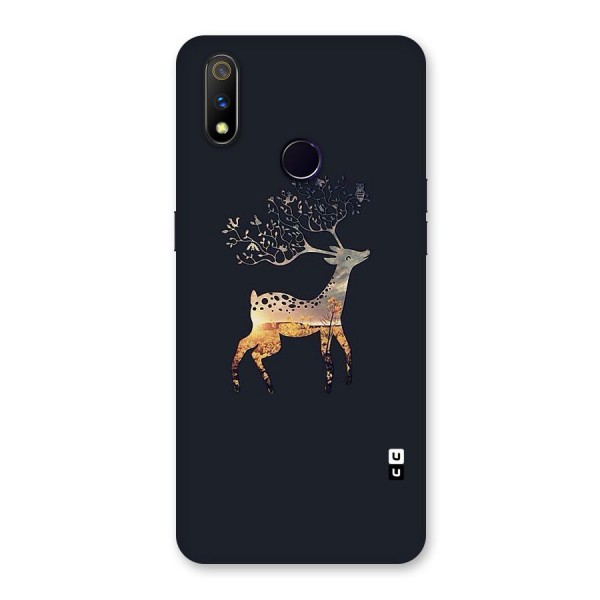 Black Deer Back Case for Realme 3 Pro