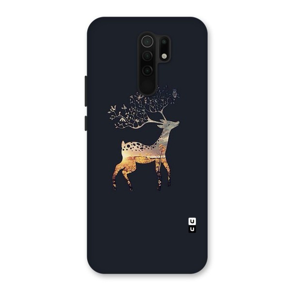 Black Deer Back Case for Redmi 9 Prime