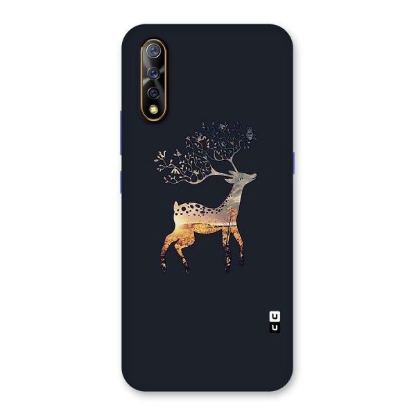 Black Deer Back Case for Vivo S1