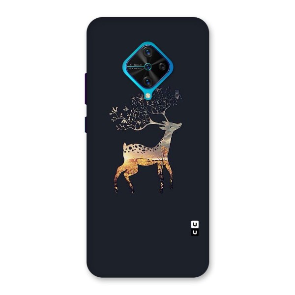 Black Deer Back Case for Vivo S1 Pro