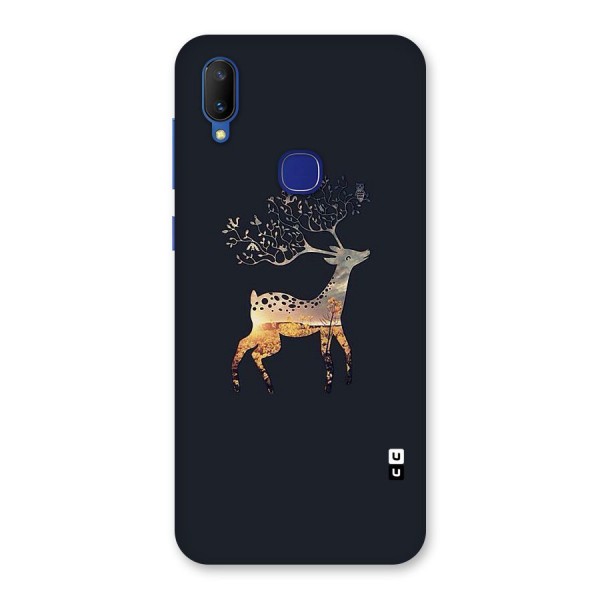 Black Deer Back Case for Vivo V11