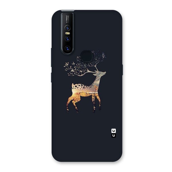 Black Deer Back Case for Vivo V15