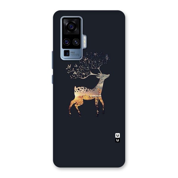 Black Deer Back Case for Vivo X50 Pro