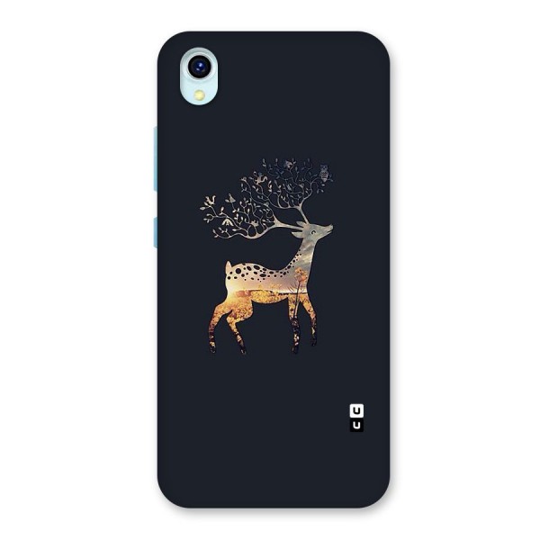 Black Deer Back Case for Vivo Y1s