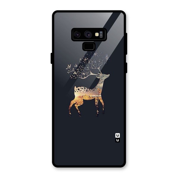 Black Deer Glass Back Case for Galaxy Note 9