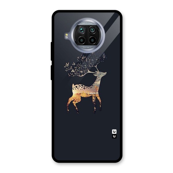 Black Deer Glass Back Case for Mi 10i