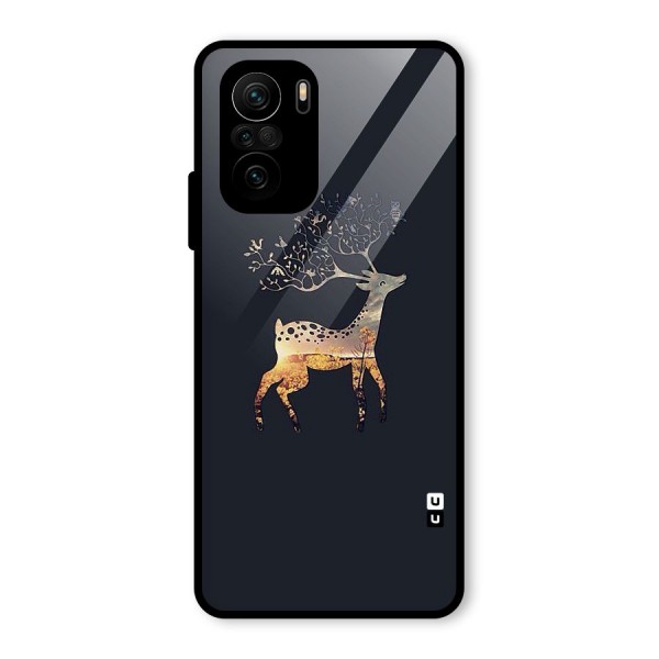 Black Deer Glass Back Case for Mi 11x