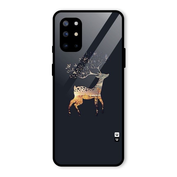 Black Deer Glass Back Case for OnePlus 8T