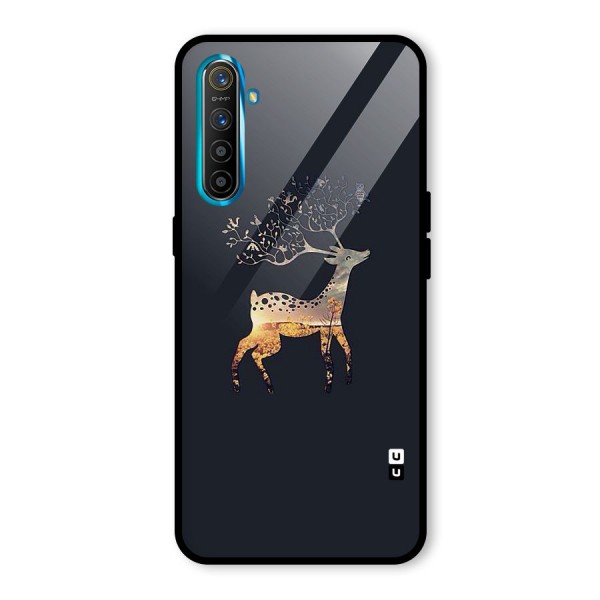 Black Deer Glass Back Case for Realme XT