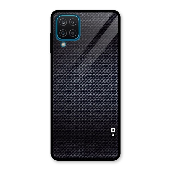 Black Diamond Glass Back Case for Galaxy A12