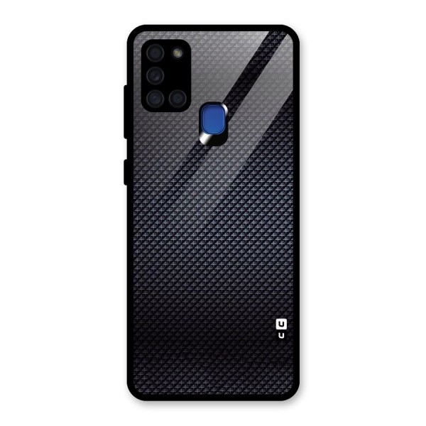 Black Diamond Glass Back Case for Galaxy A21s