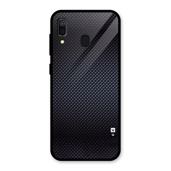 Black Diamond Glass Back Case for Galaxy A30