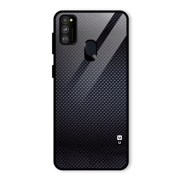 Black Diamond Glass Back Case for Galaxy M21