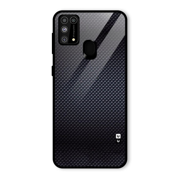 Black Diamond Glass Back Case for Galaxy M31