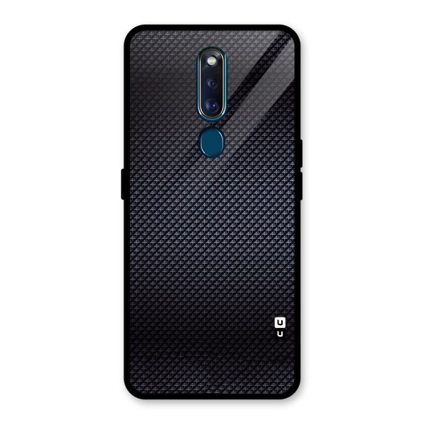 Black Diamond Glass Back Case for Oppo F11 Pro