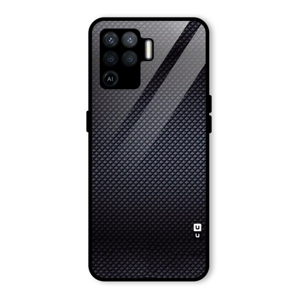 Black Diamond Glass Back Case for Oppo F19 Pro