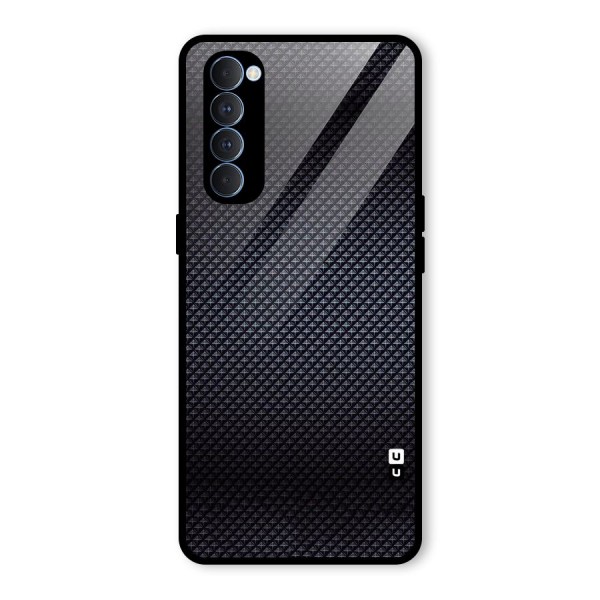 Black Diamond Glass Back Case for Oppo Reno4 Pro