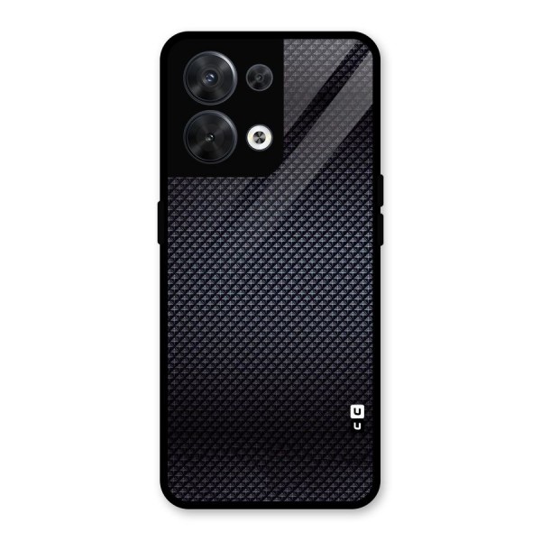 Black Diamond Glass Back Case for Oppo Reno8 5G