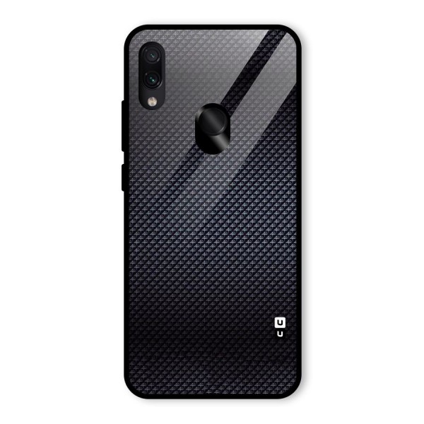 Black Diamond Glass Back Case for Redmi Note 7