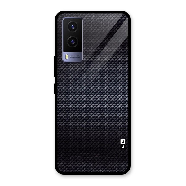 Black Diamond Glass Back Case for Vivo V21e 5G