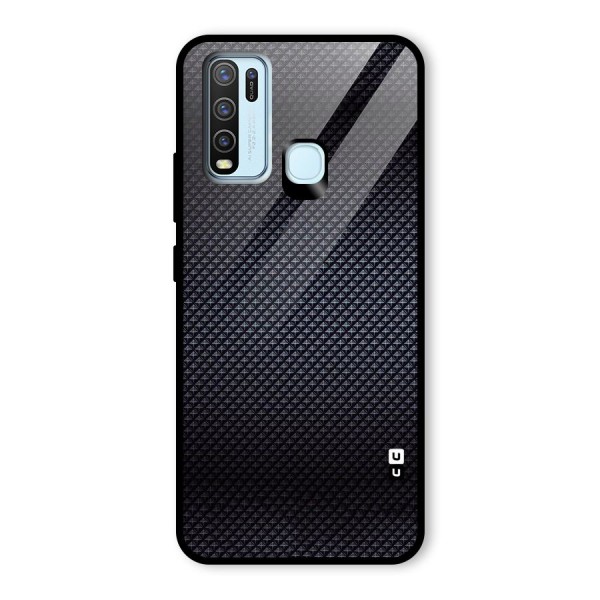 Black Diamond Glass Back Case for Vivo Y30