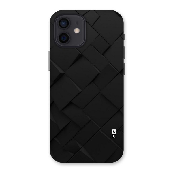 Black Elegant Design Back Case for iPhone 12