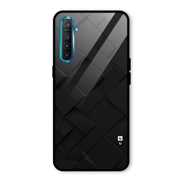 Black Elegant Design Glass Back Case for Realme XT