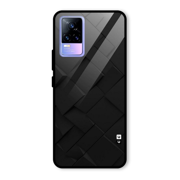 Black Elegant Design Glass Back Case for Vivo Y73