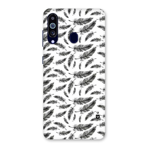 Black Feather Back Case for Galaxy A60