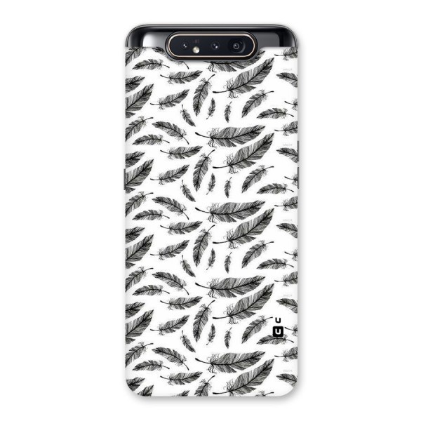 Black Feather Back Case for Galaxy A80