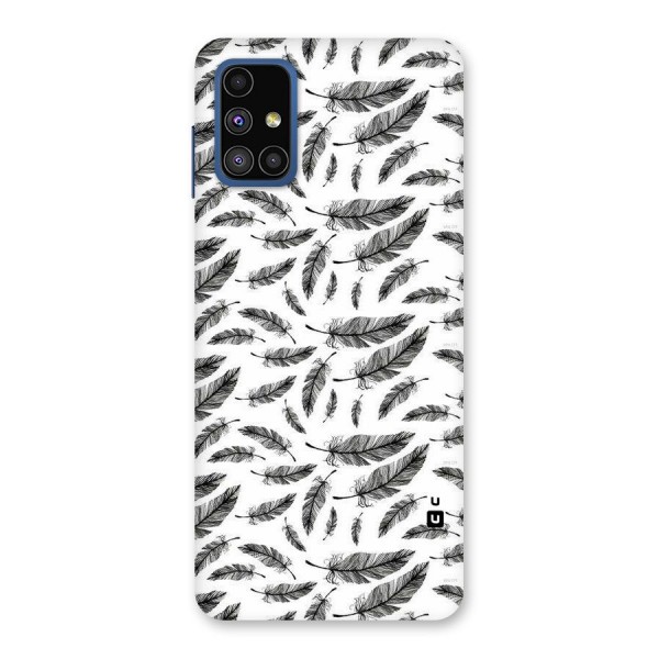 Black Feather Back Case for Galaxy M51