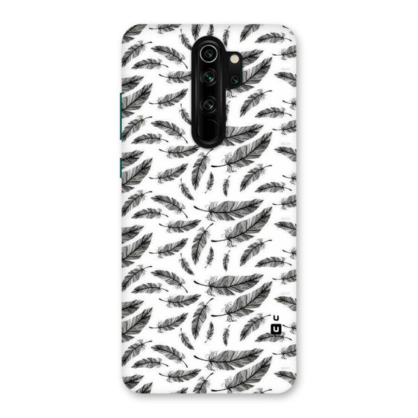 Black Feather Back Case for Redmi Note 8 Pro