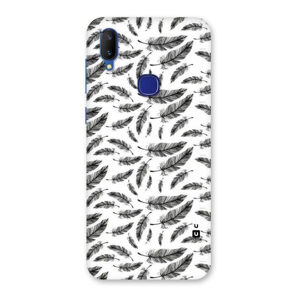 Black Feather Back Case for Vivo V11