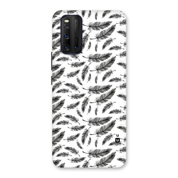 Black Feather Back Case for Vivo iQOO 3