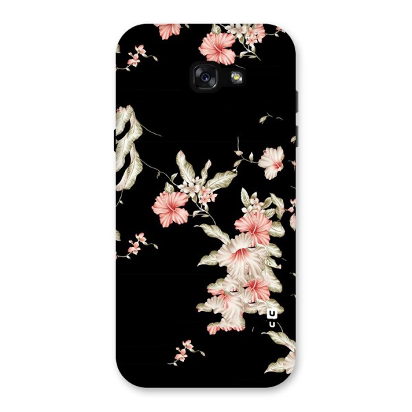 Black Floral Back Case for Galaxy A7 (2017)