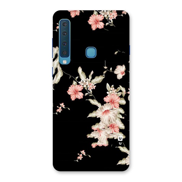 Black Floral Back Case for Galaxy A9 (2018)