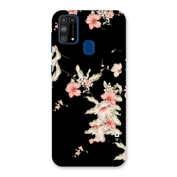 Black Floral Back Case for Galaxy F41