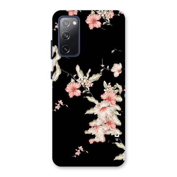 Black Floral Back Case for Galaxy S20 FE