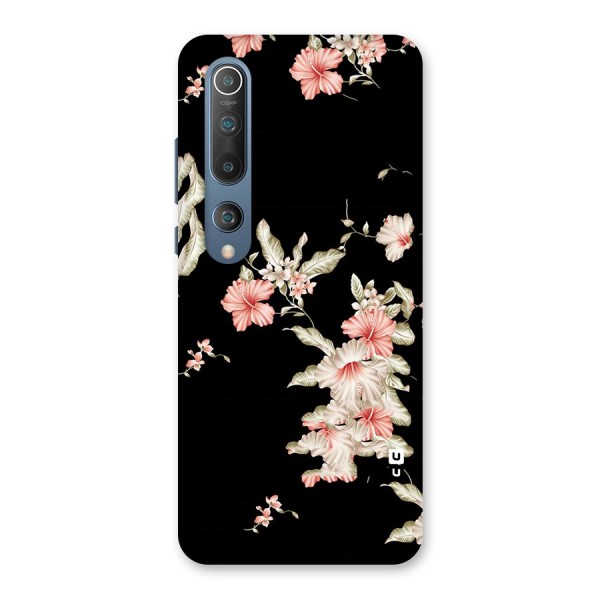 Black Floral Back Case for Mi 10