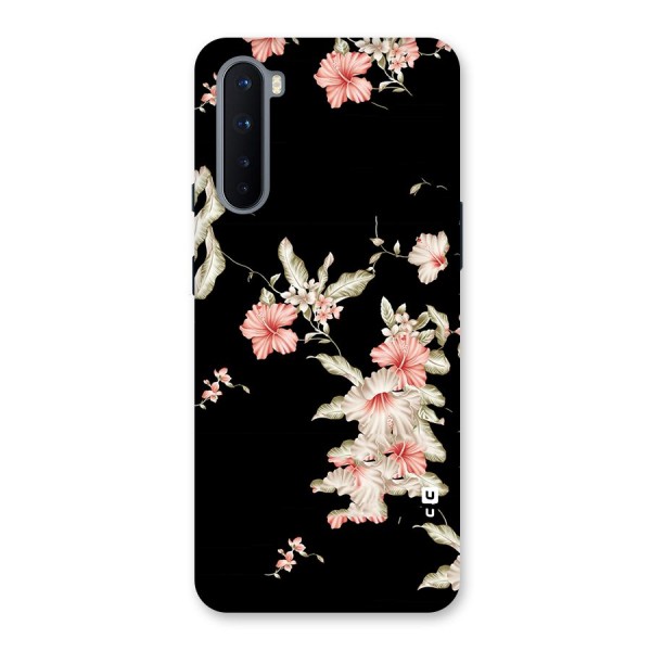 Black Floral Back Case for OnePlus Nord