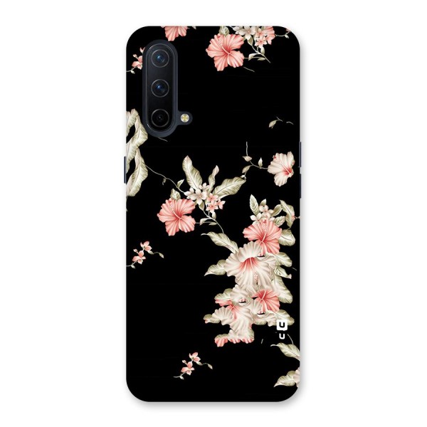 Black Floral Back Case for OnePlus Nord CE 5G