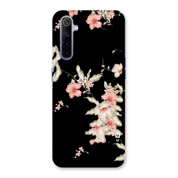 Black Floral Back Case for Realme 6