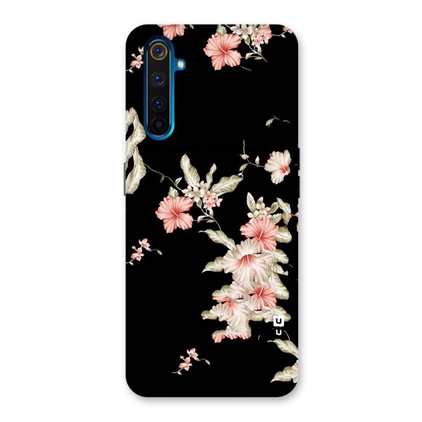 Black Floral Back Case for Realme 6 Pro