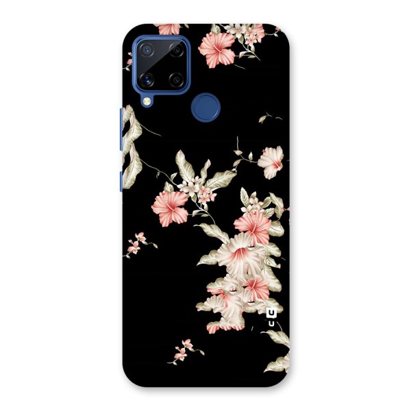 Black Floral Back Case for Realme C12