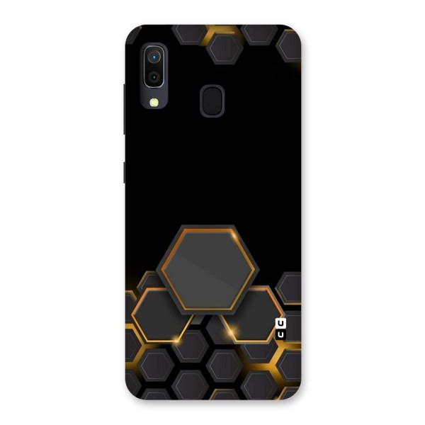 Black Gold Hexa Back Case for Galaxy A20